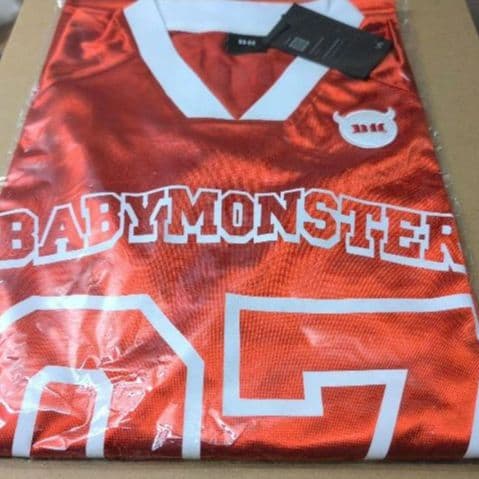 babymonster JERSEY ジャージ T シャツ 赤