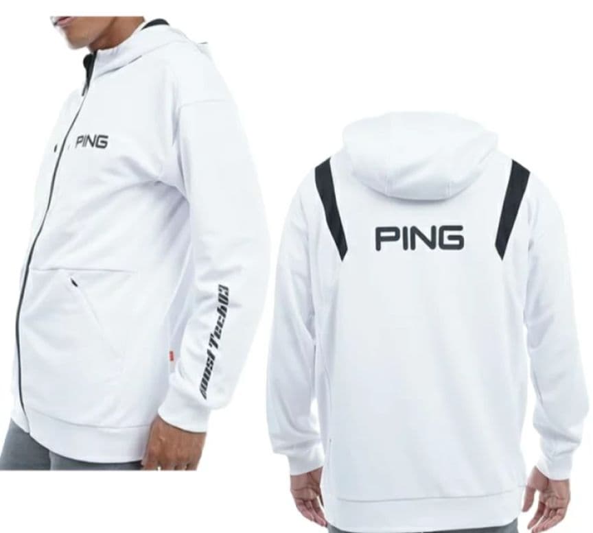 PING ピン メンズ ジャケット Lサイズ 白色 ホワイト パーカー