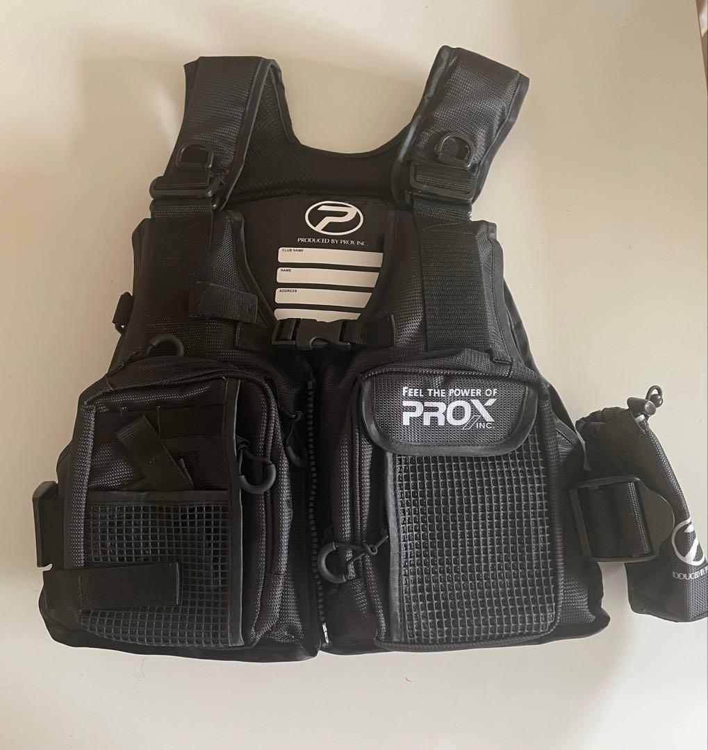 PROX フローティングゲームベスト PX399 大人用S ブラック×ブラック