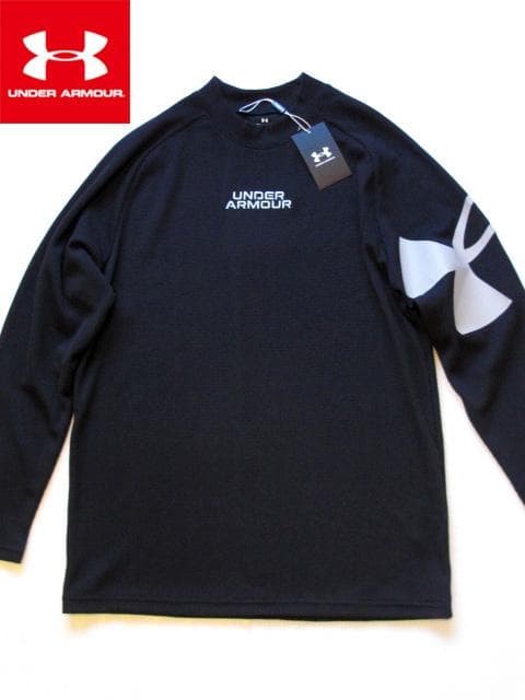 UNDER ARMOUR M's Golf XL BLK ワッフル モックネック