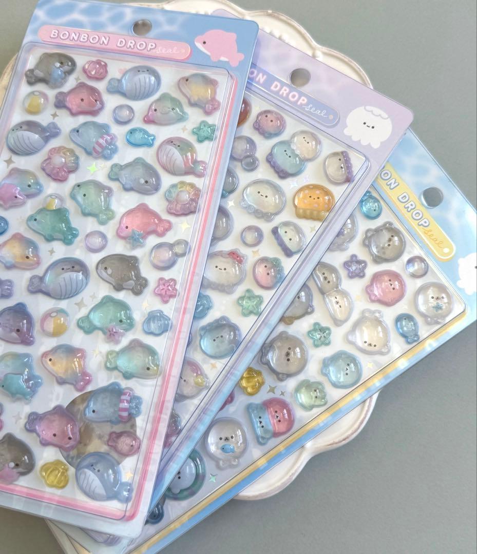 正規品♡ボンボンドロップシール　アクアウィアドーズ　すやすやベビー　水族館