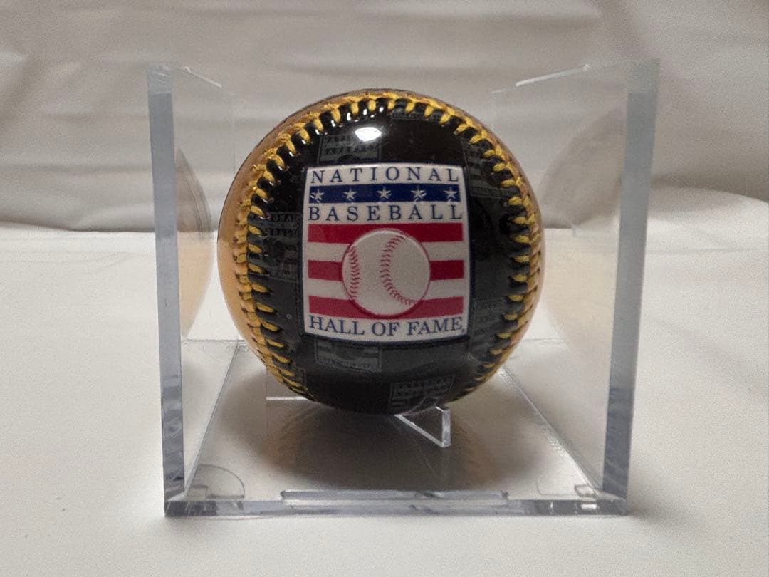 希少 アメリカ野球殿堂 記念ボール ケース付 NATIONAL BASEBALL