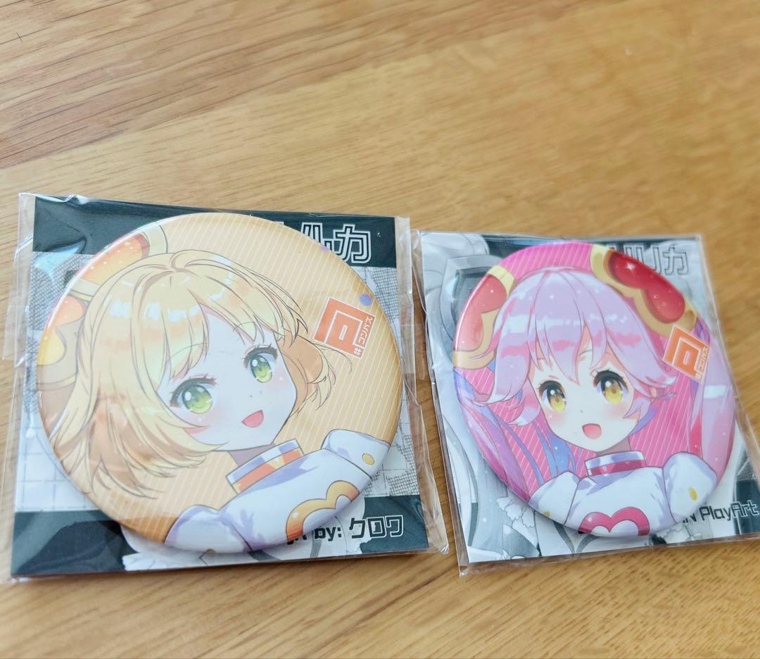 コンパス 非売品缶バッジ 2個セット