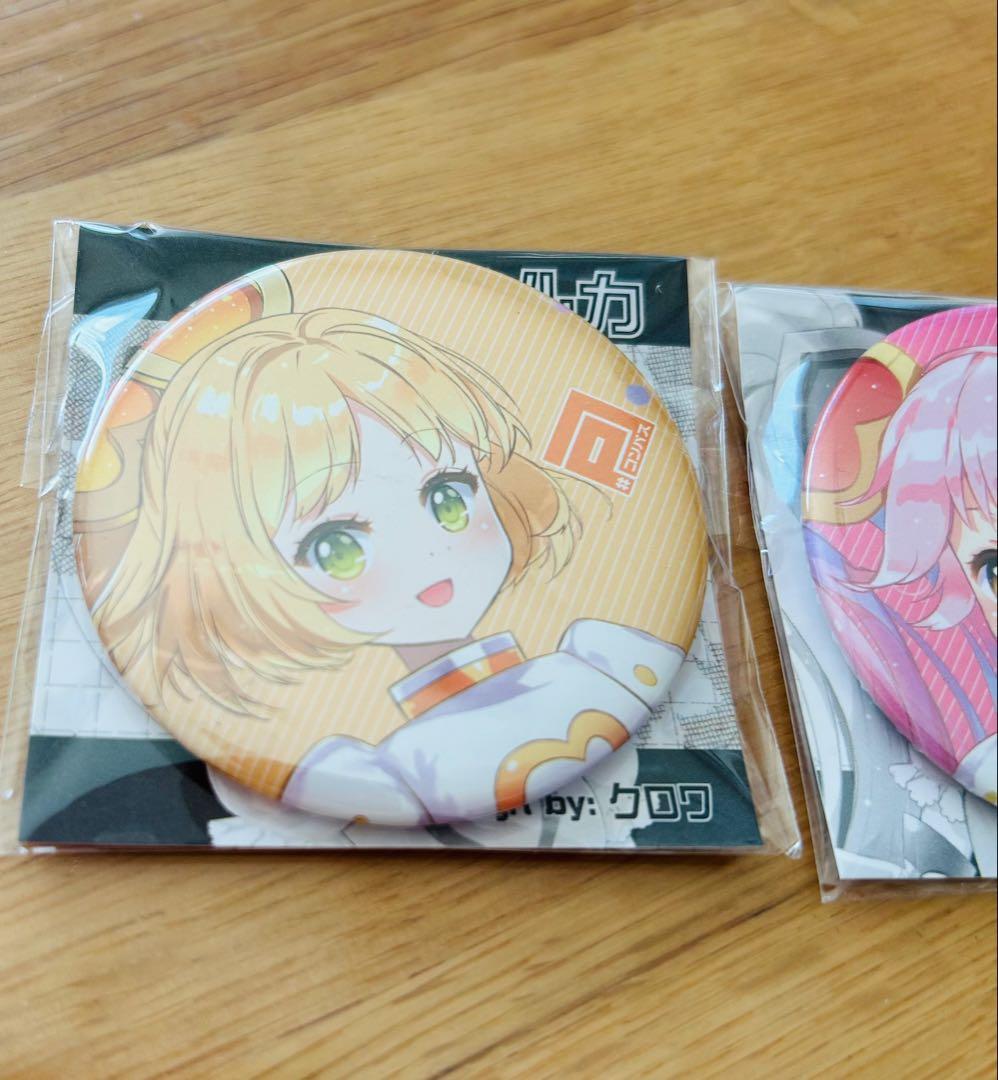 コンパス 非売品缶バッジ 2個セット