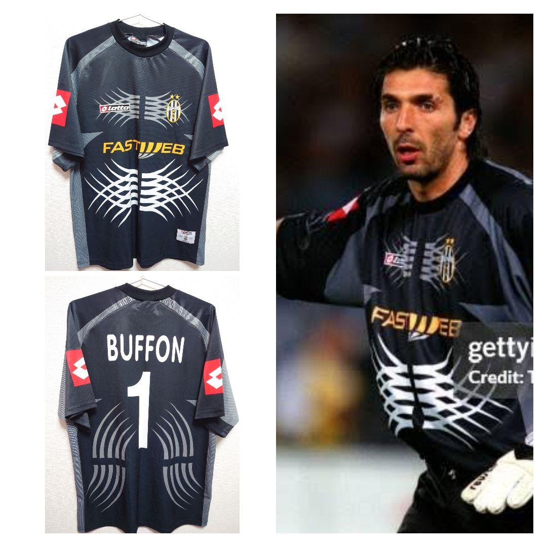 Lotto　2001〜02 ユベントス　GK ブッフォン　昇華プリント　日本L