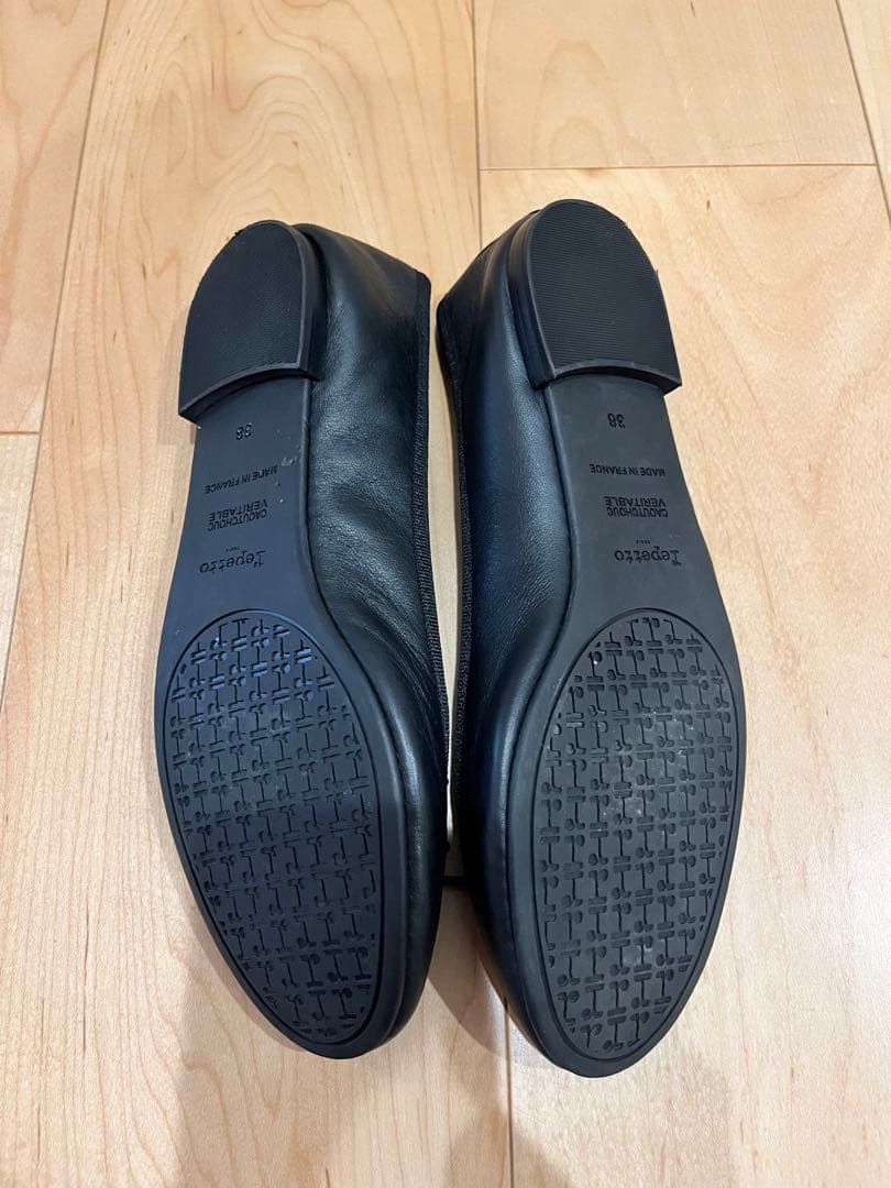 極美品 Repetto レペット バレリーナ フラットシューズ リボンレザー38