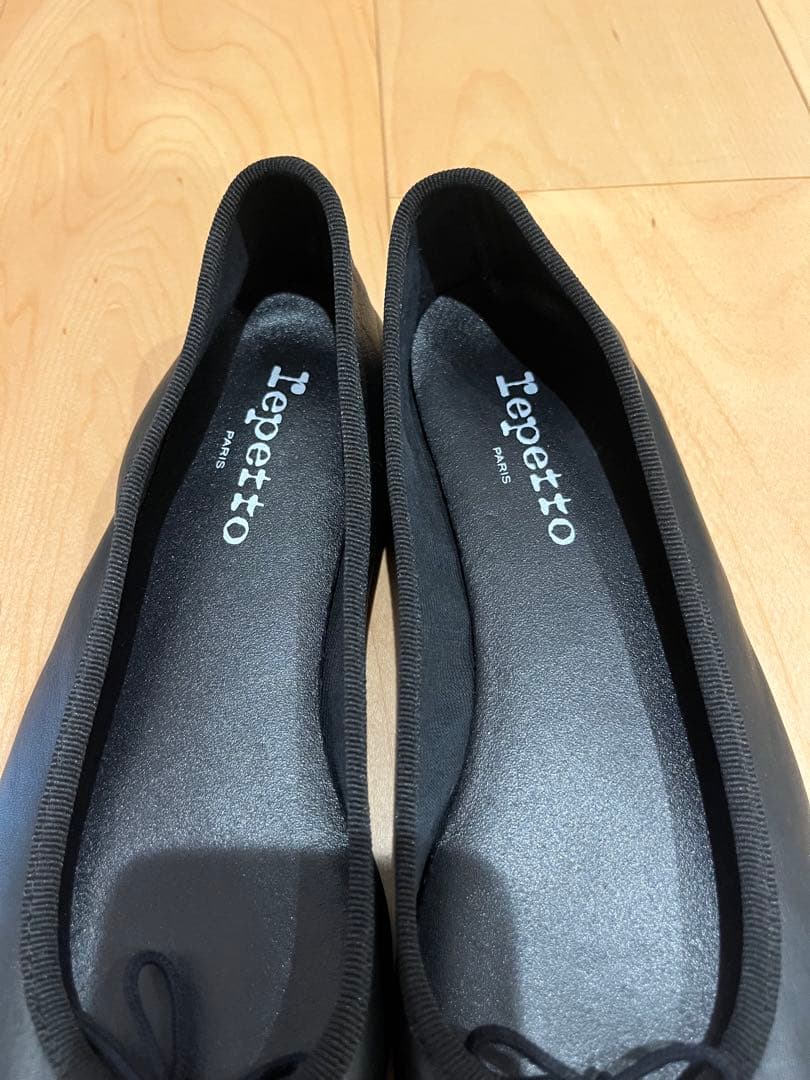 極美品 Repetto レペット バレリーナ フラットシューズ リボンレザー38