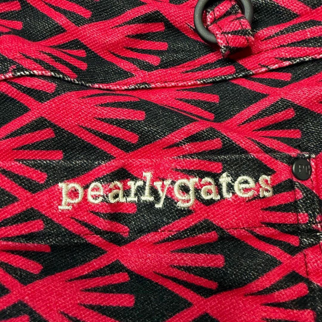 【美品】PEARLY GATES 総柄 ストレッチミニスカート