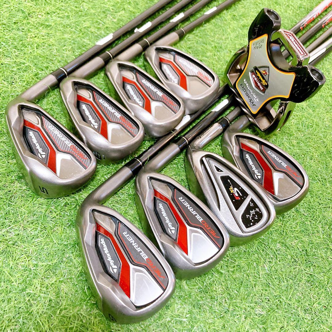 L テーラーメイド　エアロバーナー　メンズセット　右利き　FLEX R