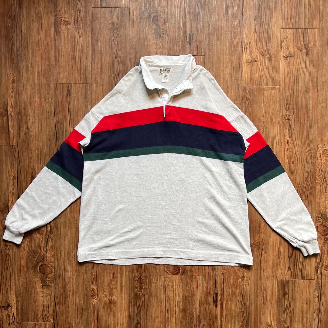 USA製！！【L.L.bean エルエルビーン】ラグビーシャツ XL 長袖