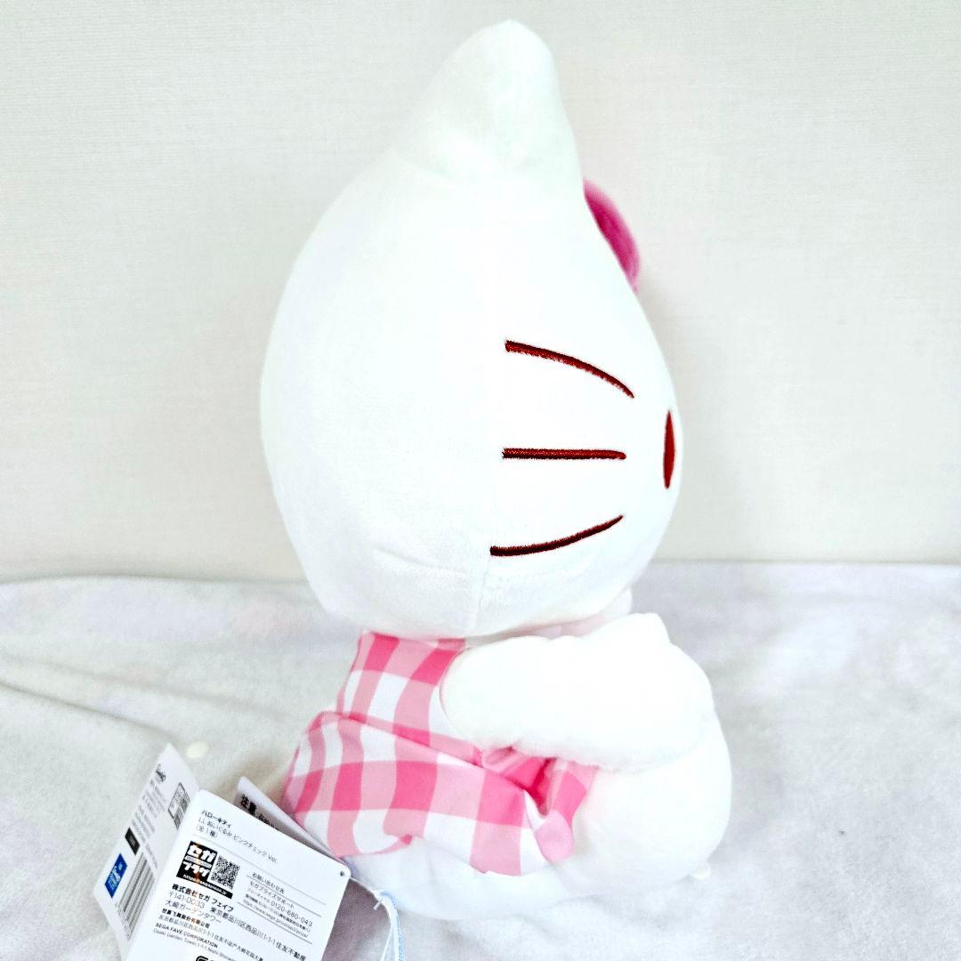 10体セット　ハローキティLLぬいぐるみピンクチェックver.　まとめ売り