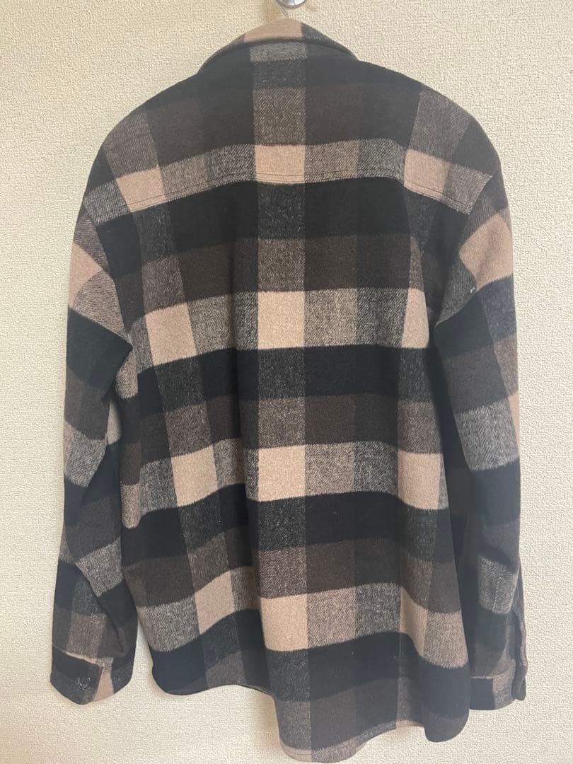 greenclothing グリーンクロージング　ウールネルシャツ　L