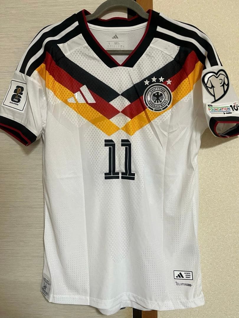 【新品】ウォルトマーデ　ドイツ代表　選手仕様　2026　ホーム　長袖　フルパッチ