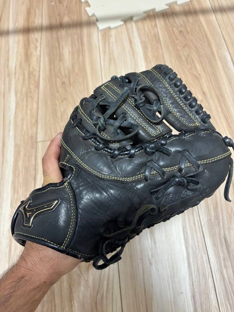 Mizuno 軟式グローブ 黒 少年用 ファーストミット