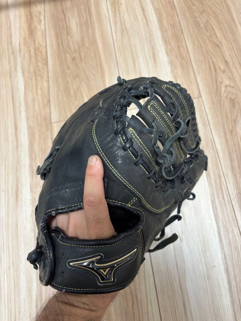 Mizuno 軟式グローブ 黒 少年用 ファーストミット
