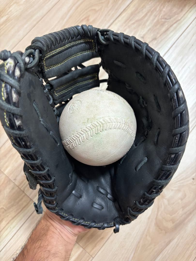 Mizuno 軟式グローブ 黒 少年用 ファーストミット