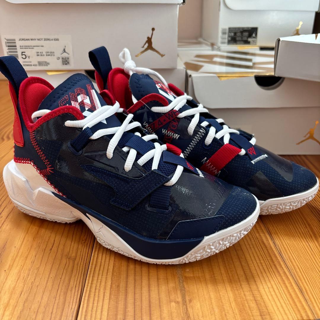 最終価格　Jordan バスケットボールシューズ ネイビー/レッド　ワイノット