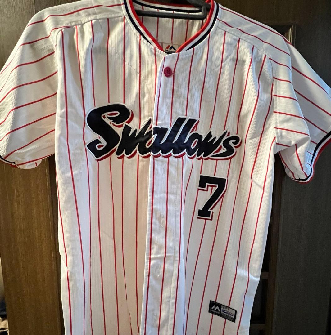 ヤクルトスワローズ　長岡秀樹　ユニフォーム　Sサイズ