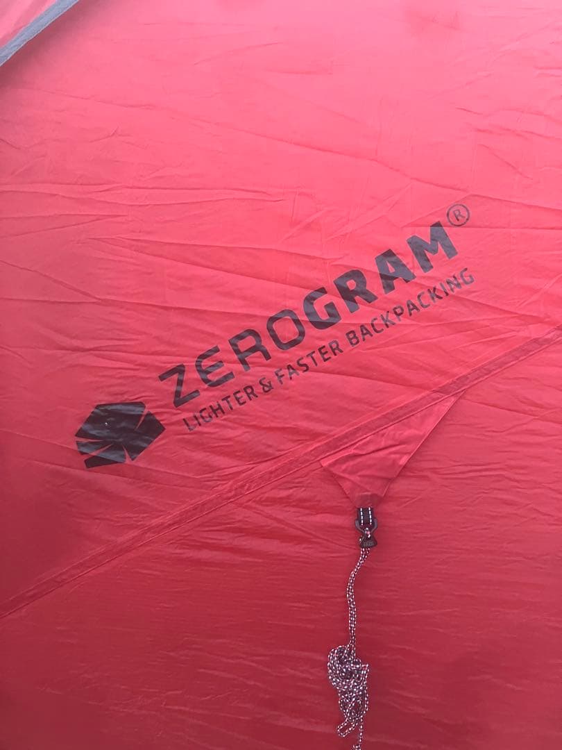 値下げZEROGRAM ドーム型テント レッド　赤　自立　レア