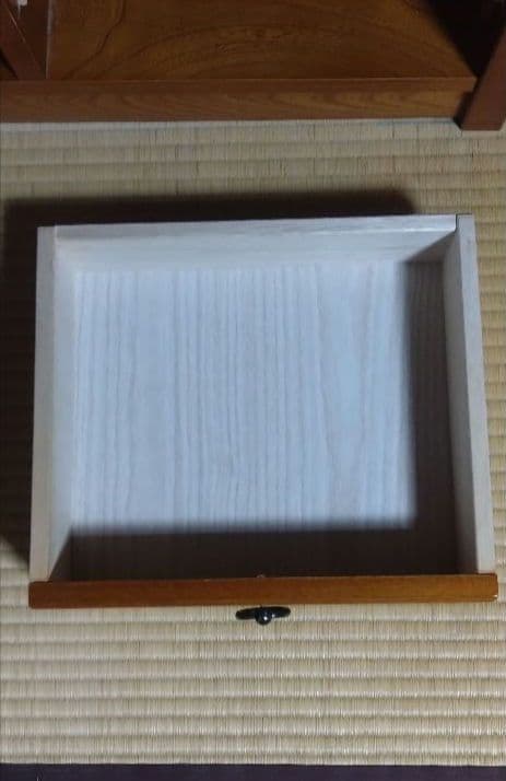 木製オープンシェルフ 引き出し付き　飾り棚