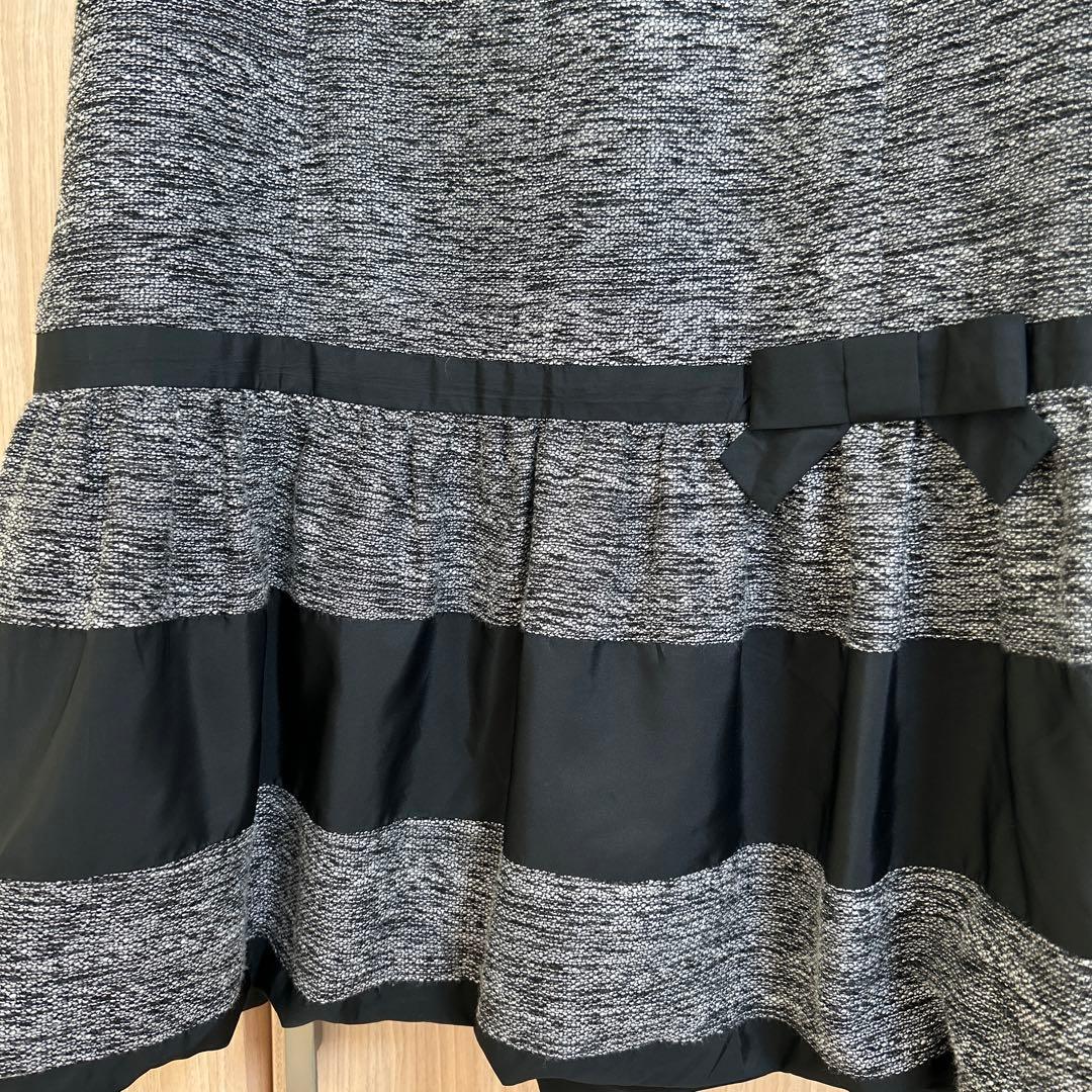 M'S GRACY ワンピース 40サイズ グレーと黒のストライプ
