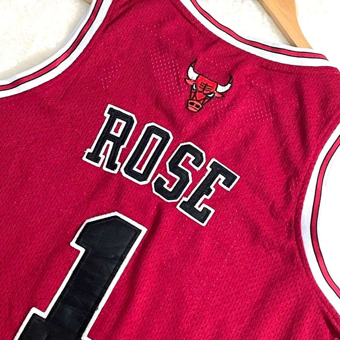 NBA　シカゴ・ブルズ　デリック・ローズ　ゲームシャツ　サイズ44　adidas
