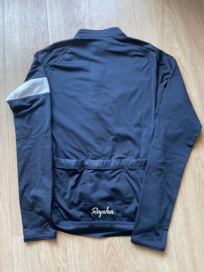 【美品】rapha コア ジャージ 長袖 ネイビー ＆ cwxアームカバー
