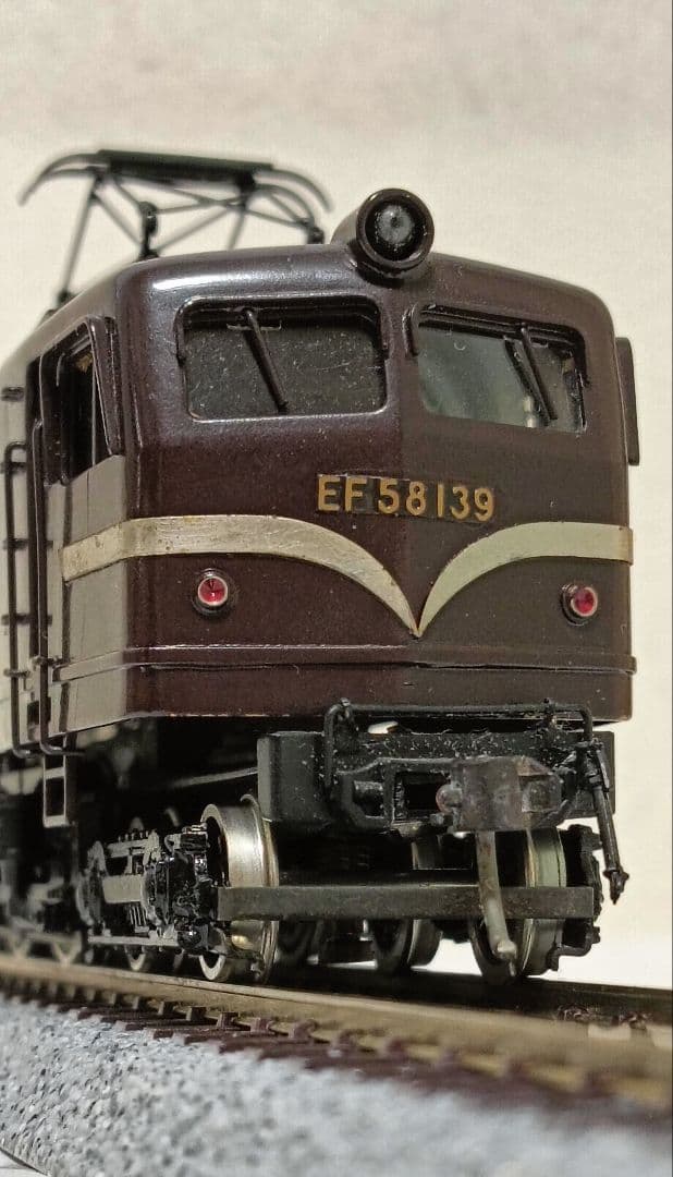 HOゲージ 天賞堂 EF58電気機関車、 ブラス製、動作調整済、現状品