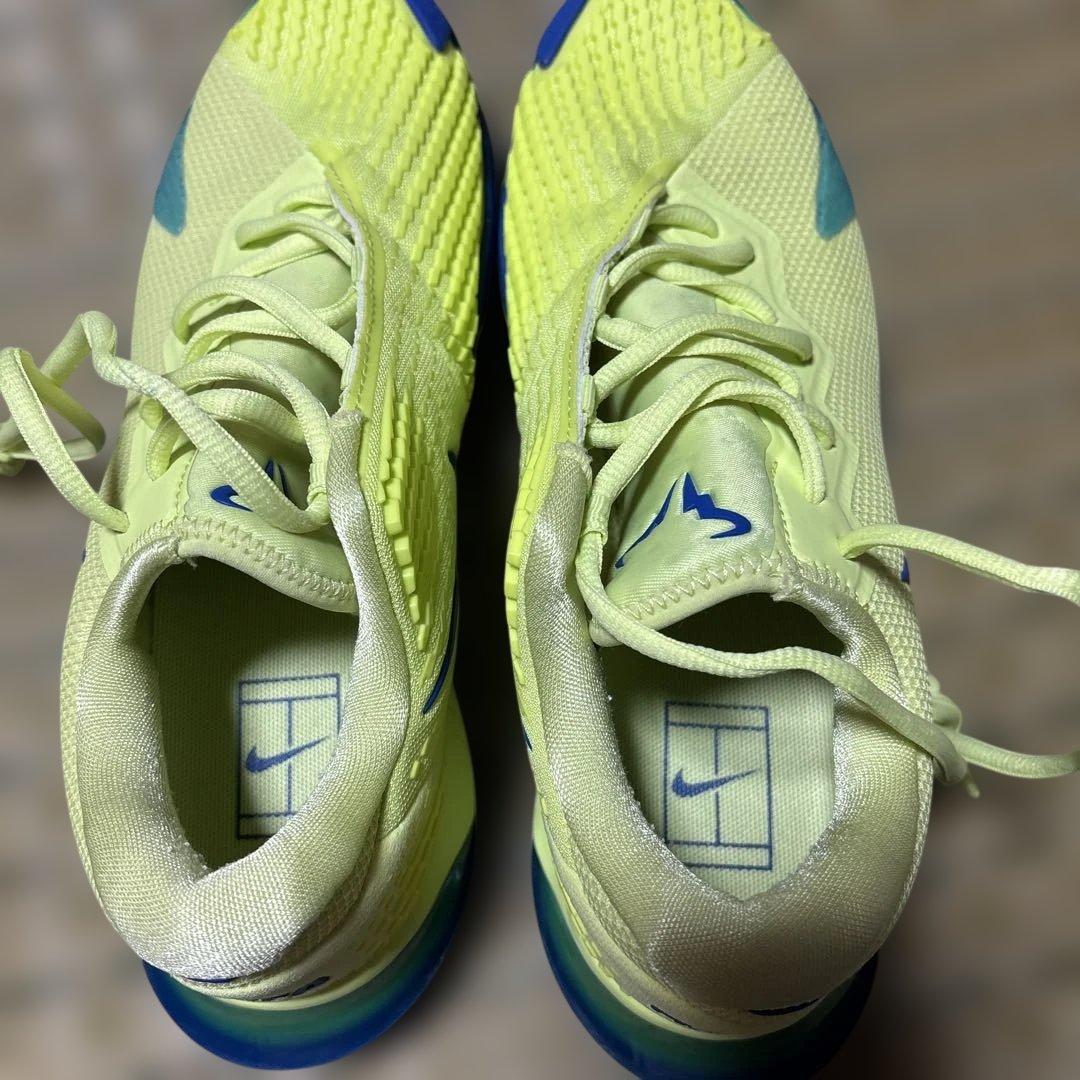 値下げ【ナダル】Nike テニスシューズ イエロー/ブルー　25cm
