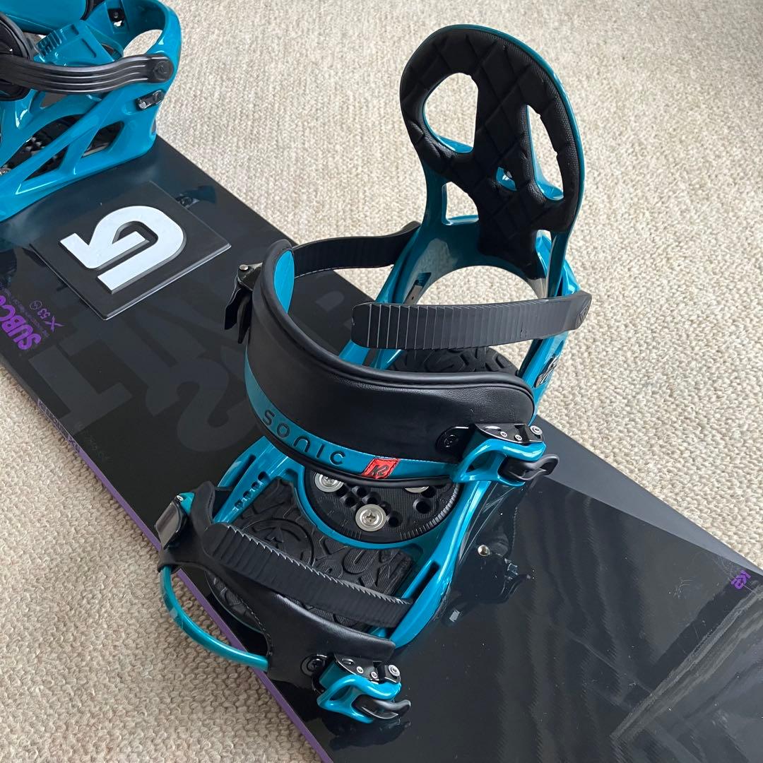 スノーボードセット K2 デッキ、バイン、ケース、ブーツ