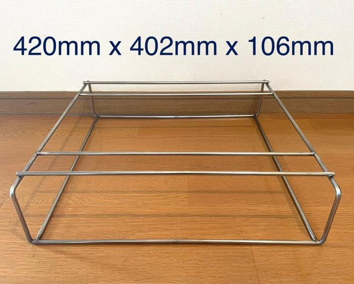 グリルネットRectangle &簡易グリルブリッジL（ステンレス）のセット