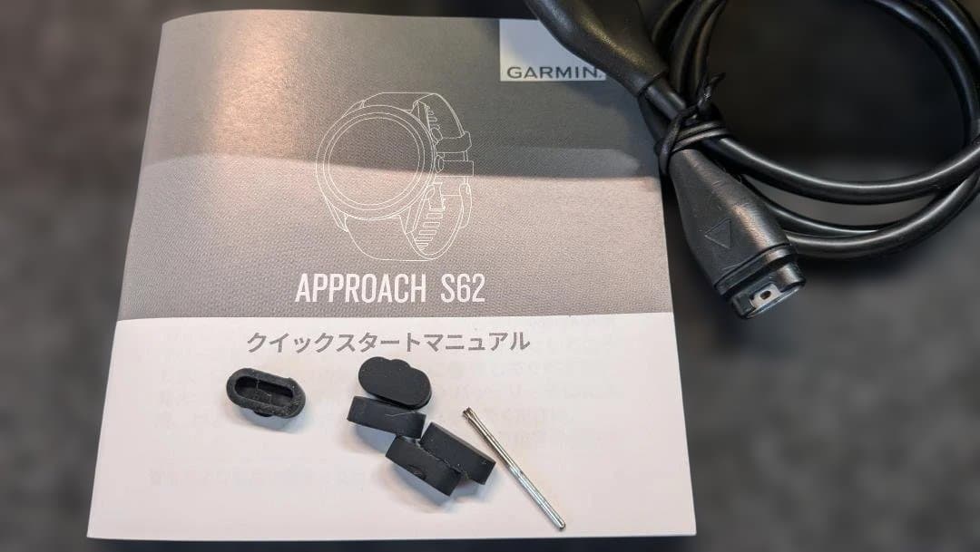 GARMIN APPROACH S62 GPS ゴルフウォッチ　ベルト3本付