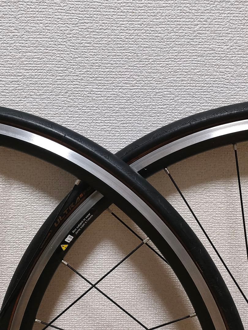 走行500キロ☆玉当たり調整済み シマノ wh-r 501ホイール 前後セット