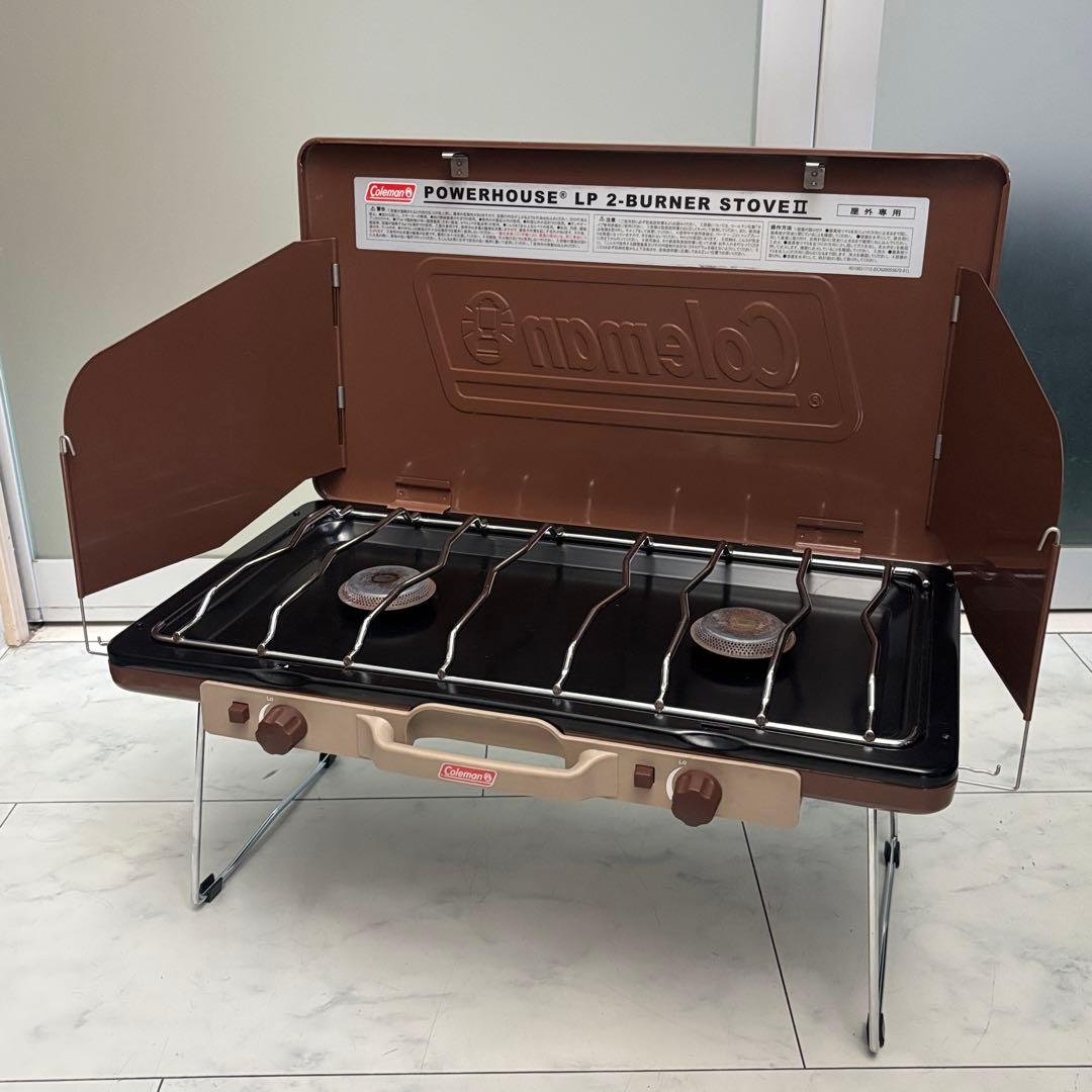 Coleman パワーハウス LP ツーバーナーストーブⅡ（バターナッツ）