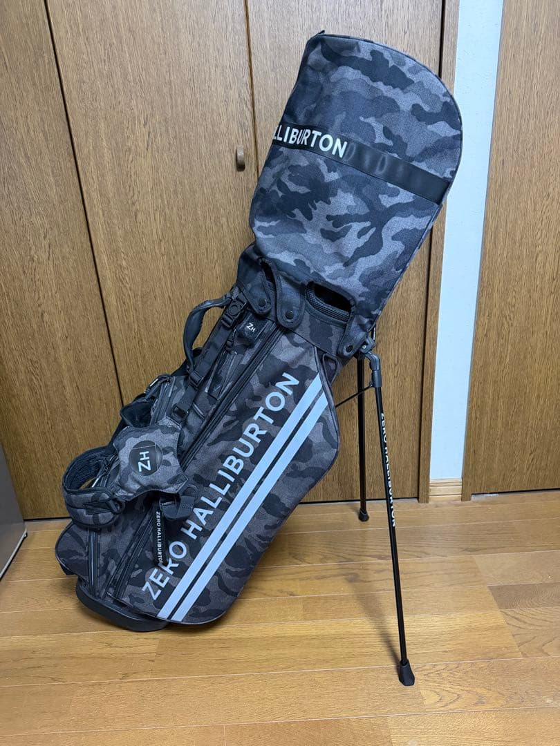 ZERO HALLIBURTON ゴルフバッグ ブラックカモ