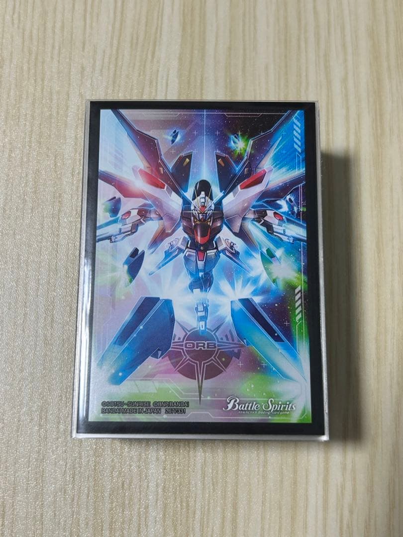 【スリーブ付き】BS バトスピ 白 ガンダム オーブ デッキ ＋ パーツ