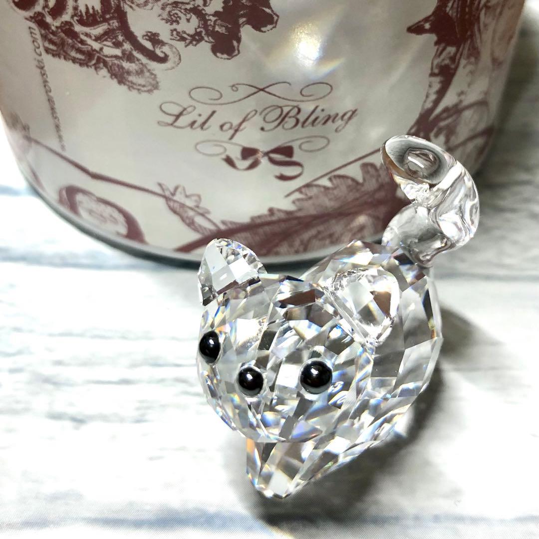 希少 廃盤 SWAROVSKI スワロフスキー 猫 ねこ ネコ 置物 インテリア
