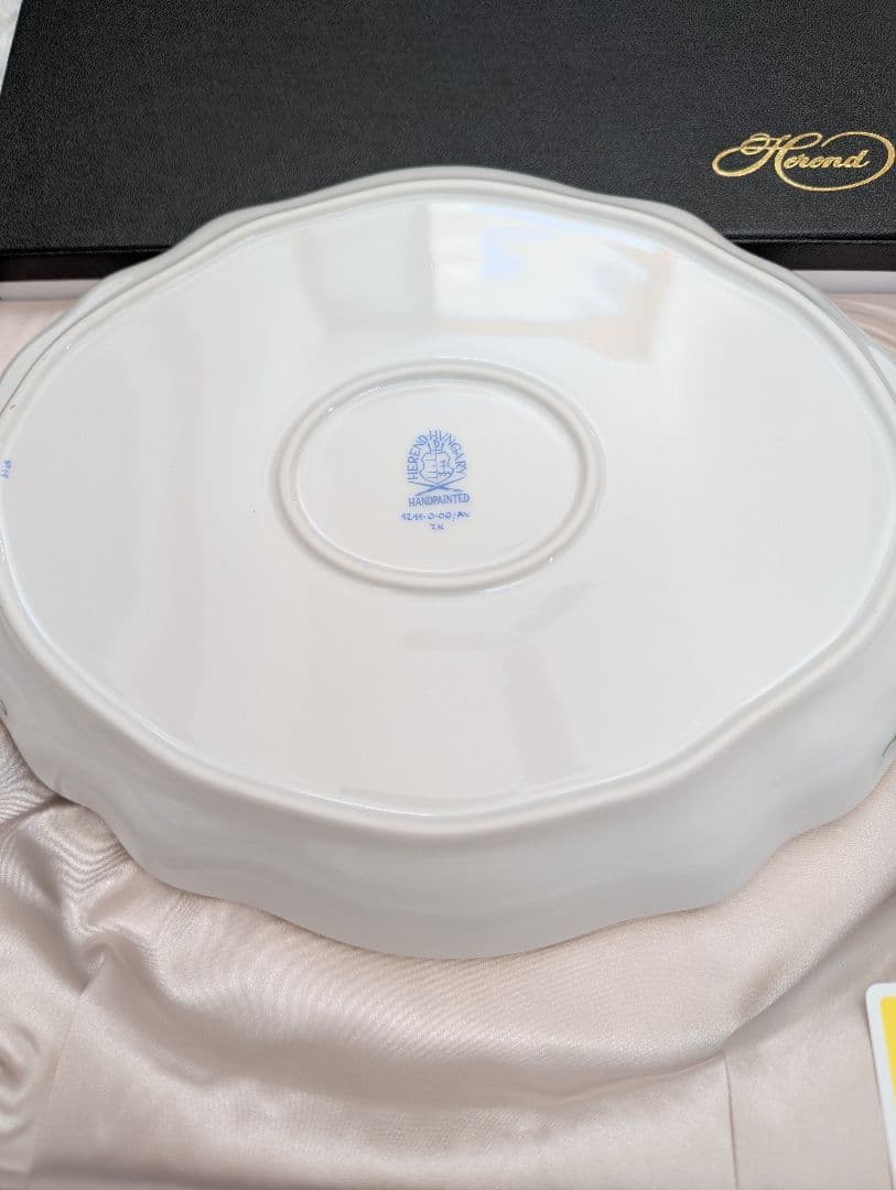 ヘレンド　アポニー・グリーンオーバル♪ 三越購入品♪22000円♪新品