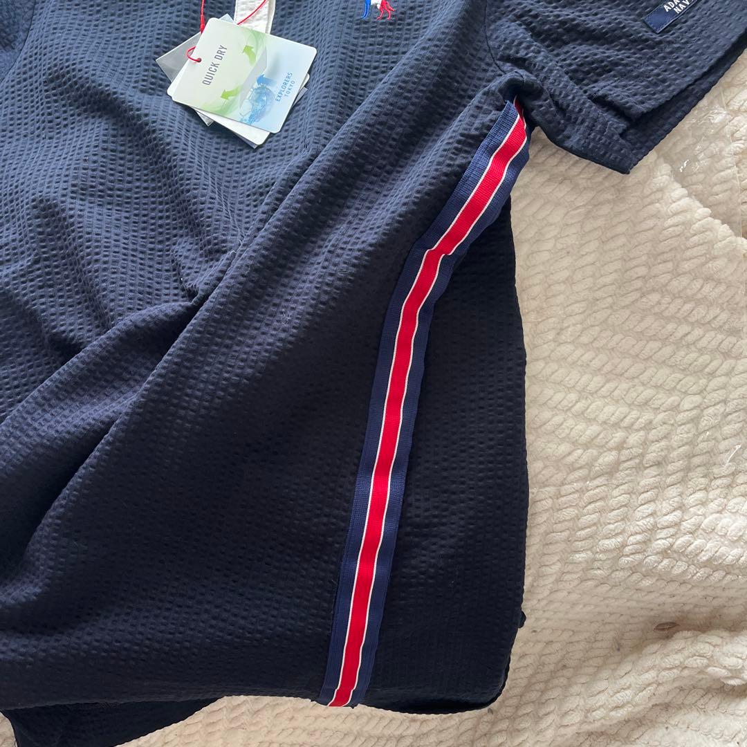 新品未使用【アダバット】サッカーネイビーポロM