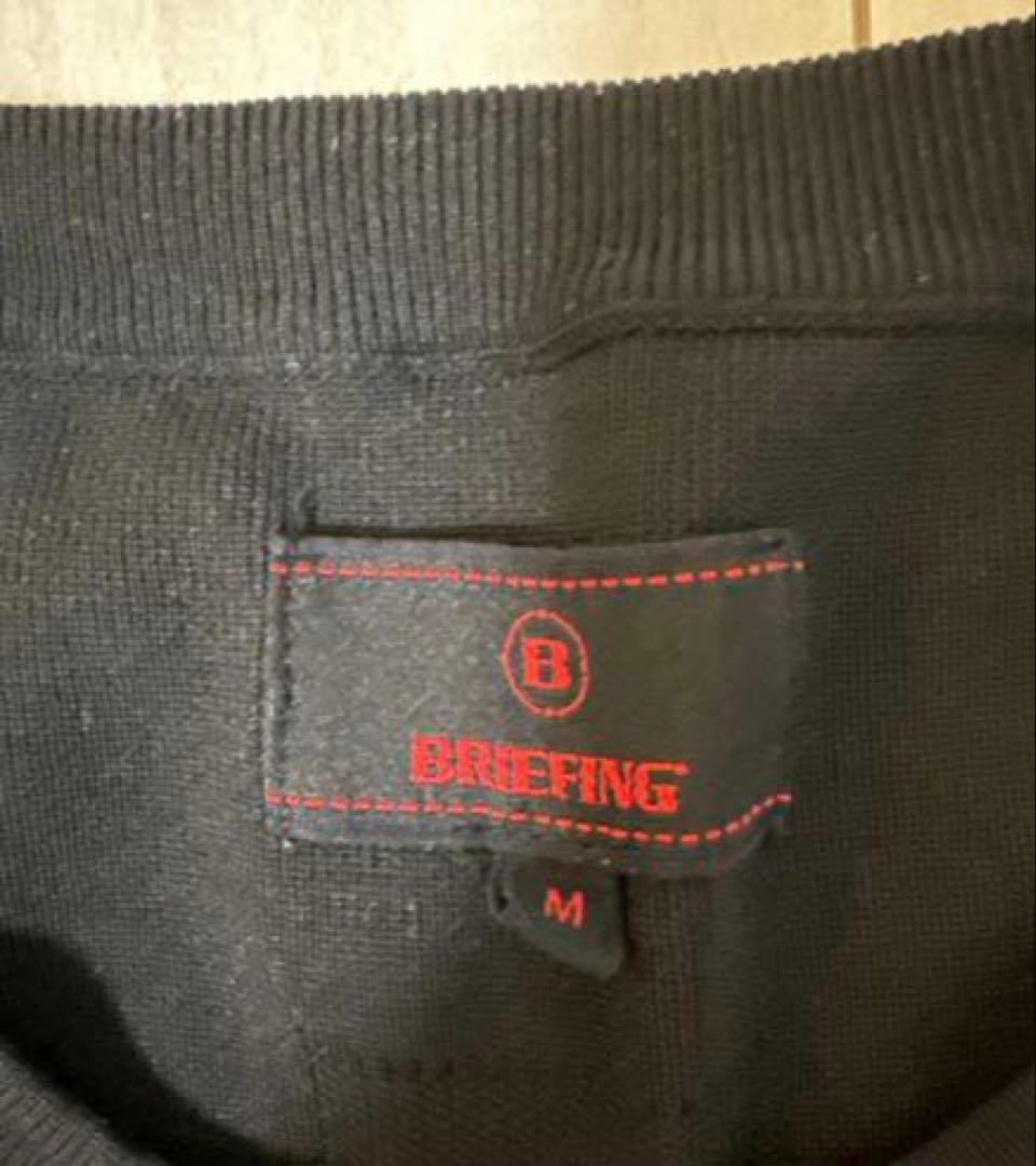 【美品今月限定価格】BRIEFING ブラック 長袖セーター M