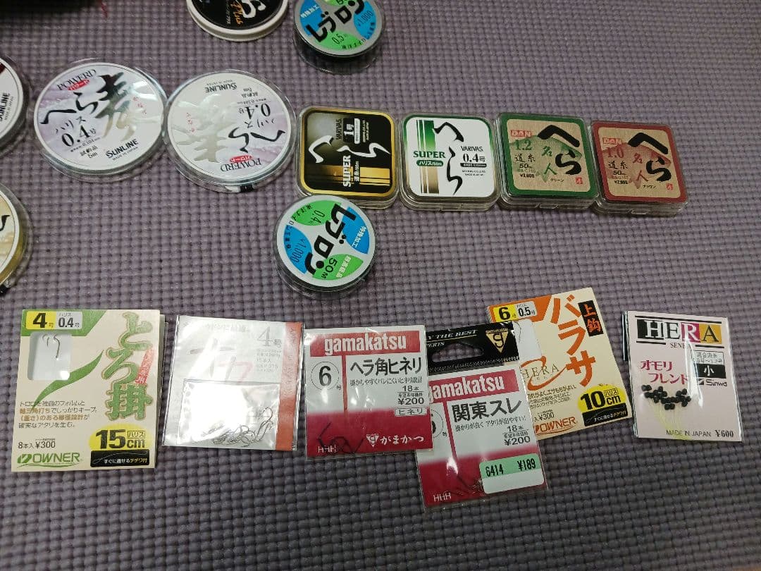 ヘラブナ 道糸 ハリス 小道具 セット