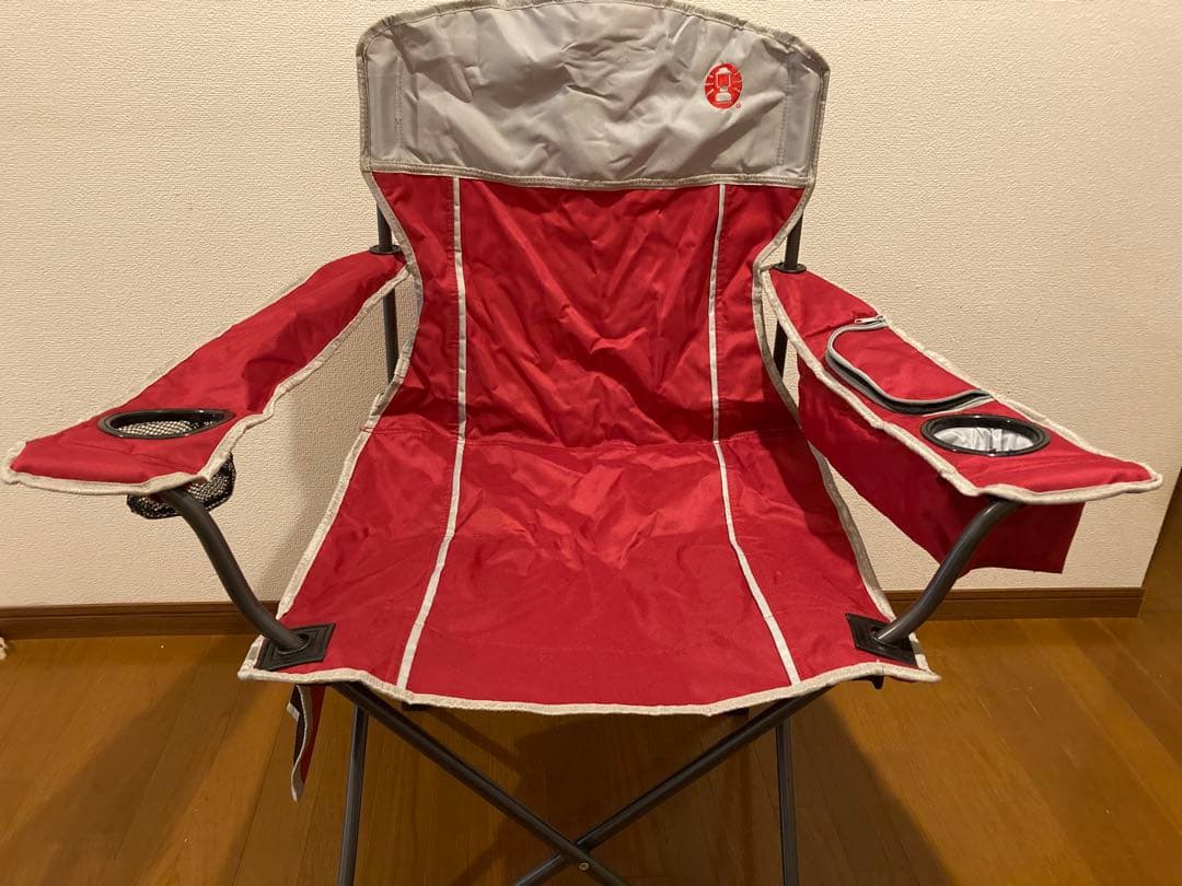 【新品未使用】稀少Colemanチェア クーラー付き★耐荷重130kg!②