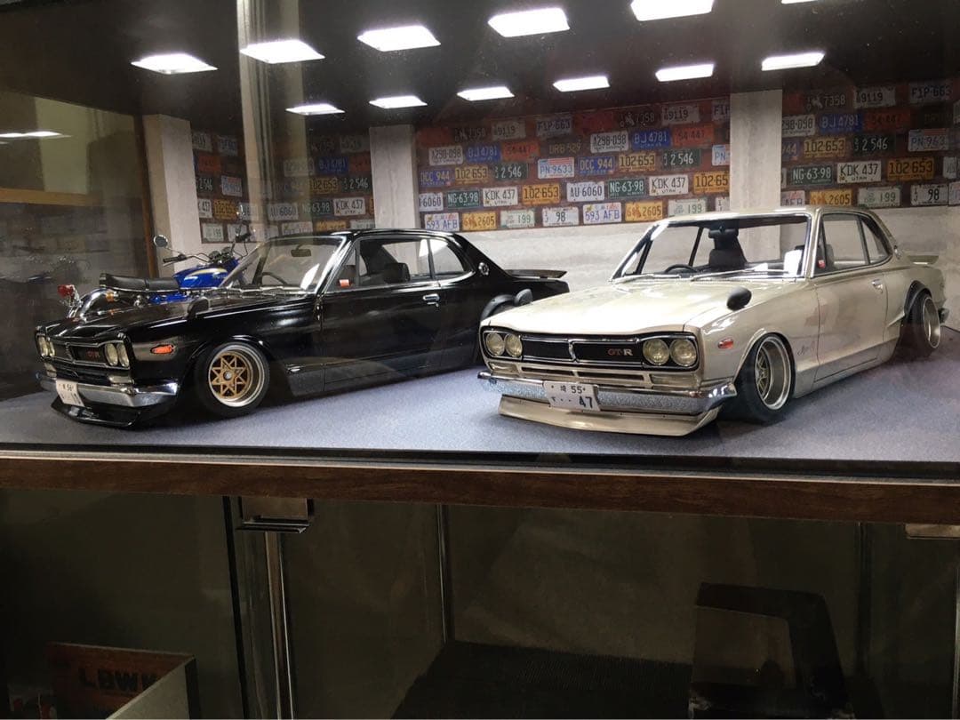 1/12ミニカー　IG ハコスカ GTR スターシャーク深リムカスタム　ブラック