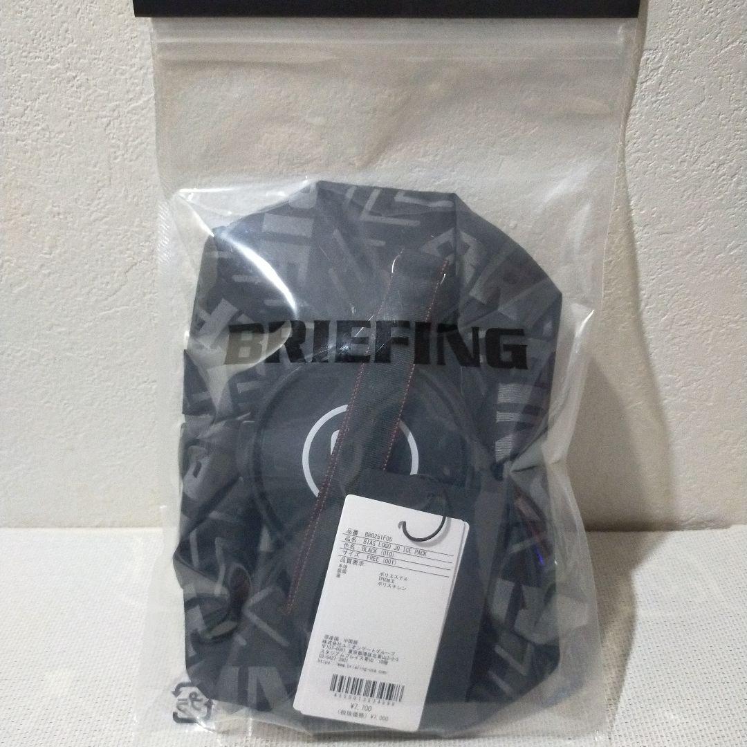 新品 BRIEFING ブリーフィングバイアスロゴジャガードアイスバッグブラック