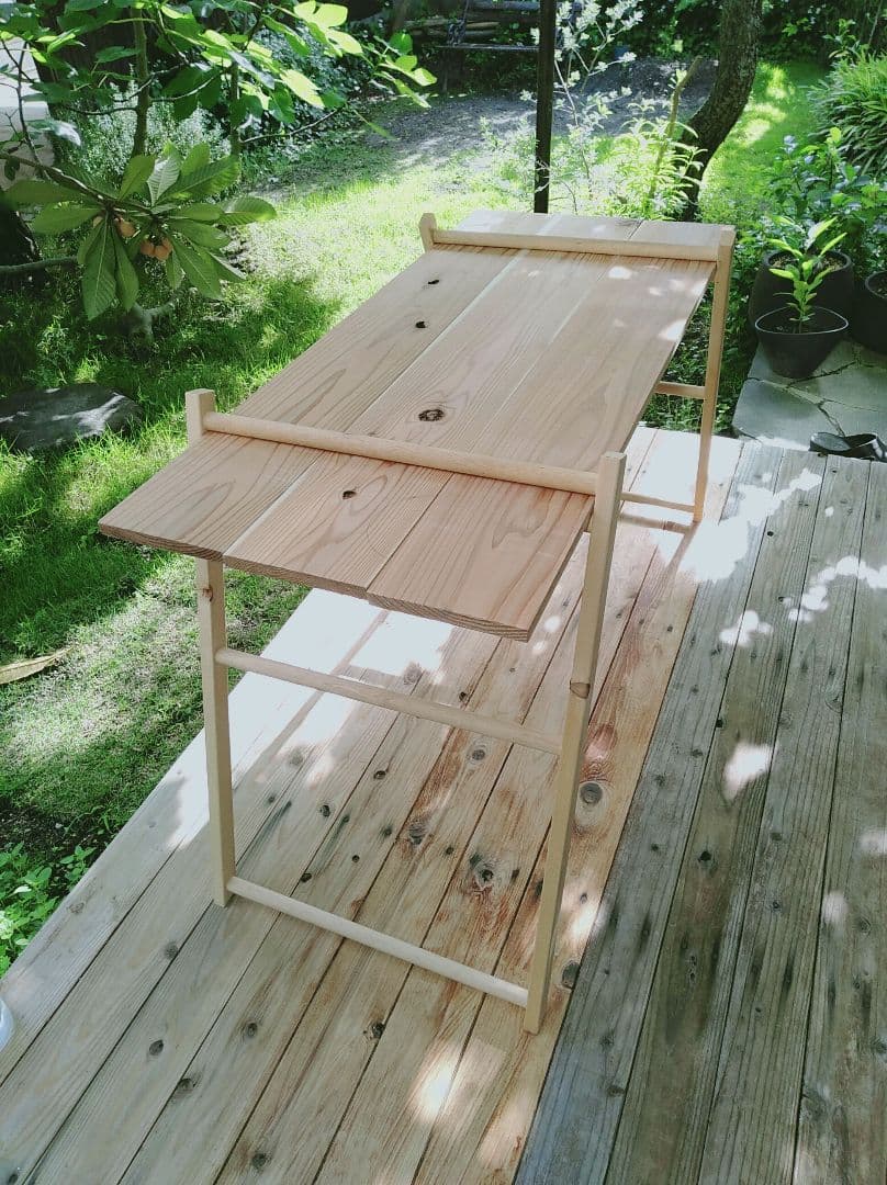 木製キャンプテーブル　ハイスタイル