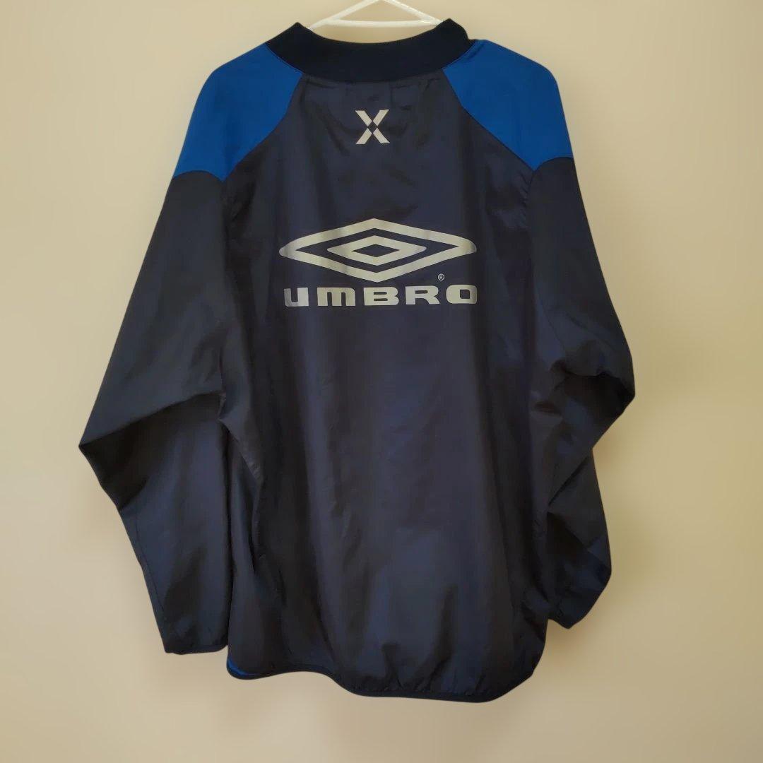 UMBRO ピステ・ウィンドブレーカー O-XO 青/黒　３点セット