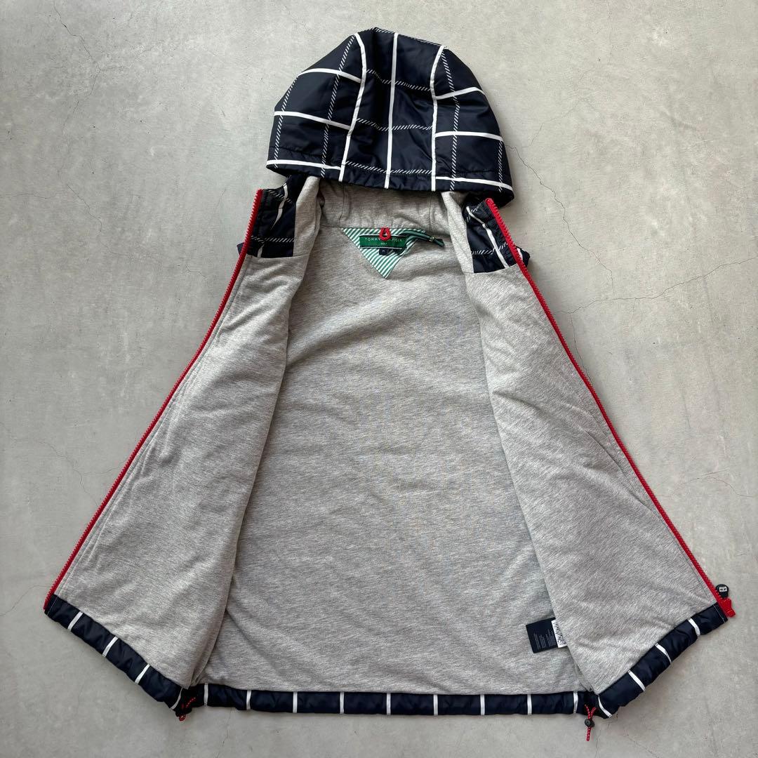 【美品】  GOLF 中綿フードジップベスト ロゴ M