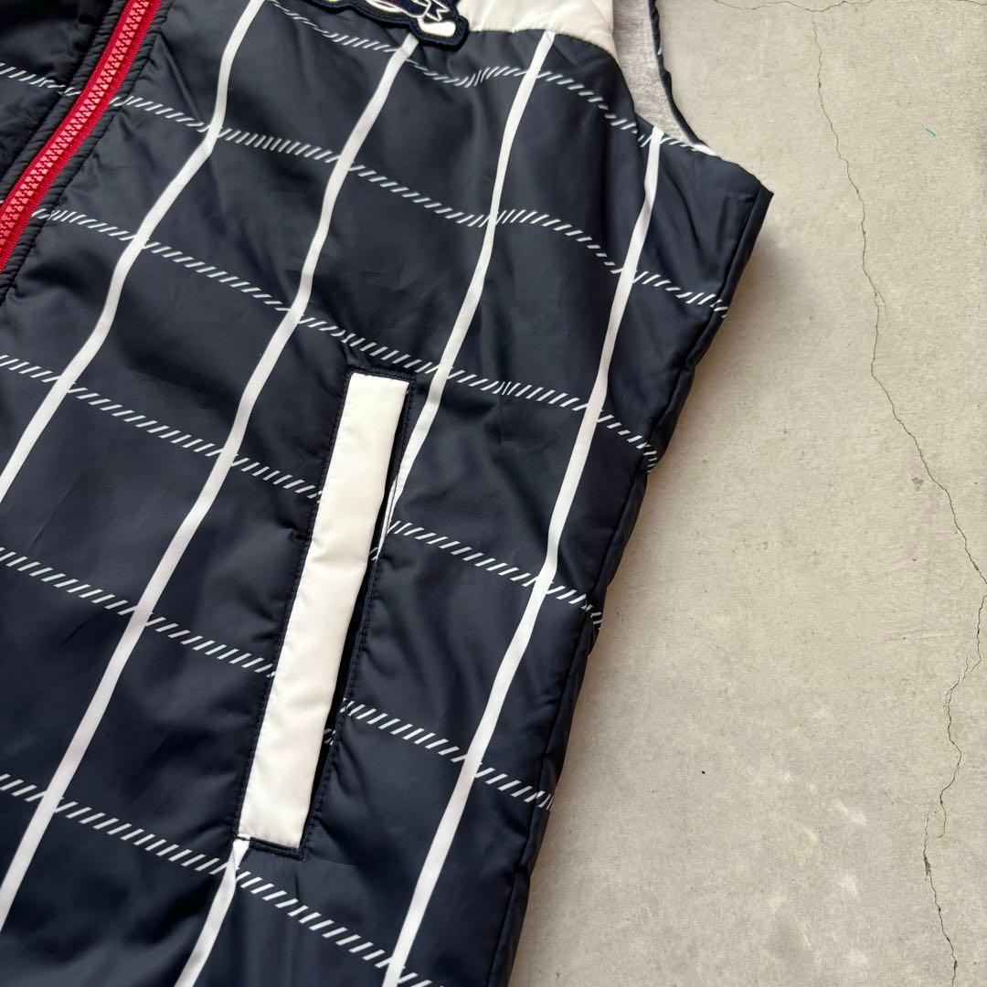 【美品】  GOLF 中綿フードジップベスト ロゴ M
