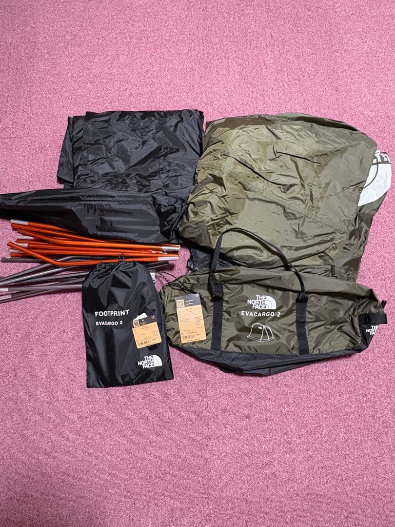 THE NORTH FACE EVACARGO 2 FOOTPRINT付き