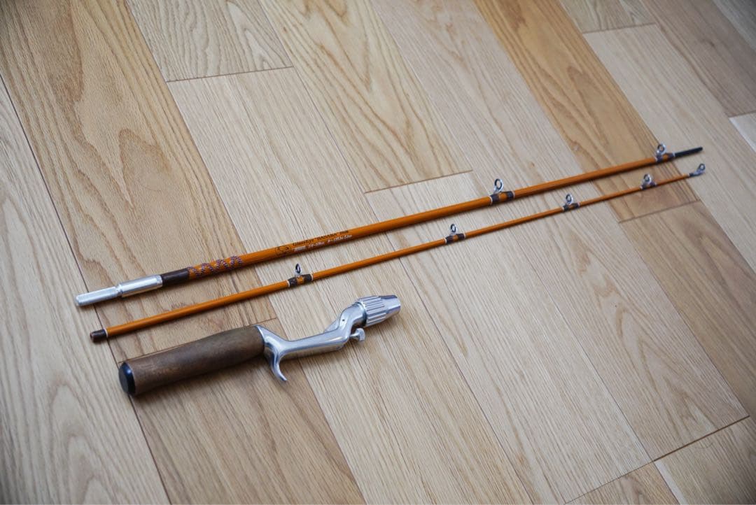 kame　グラスアイ　BS60L ツーピースロッド　グリップハンドル
